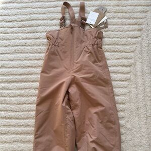 Wheat recycled fiber ski bib NWT size 4